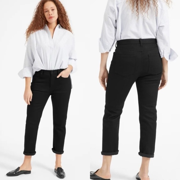 Everlane Modern Boyfriend Jeans in Black Size 25 NEW NWT - Picture 1 of 11